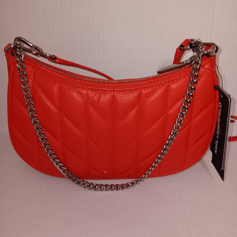 KARL LAGERFELD LAFAYETTE QUILTED LEATHER PURSE - Picture 5 of 9